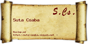 Suta Csaba névjegykártya